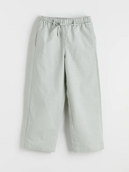 LC WAIKIKI Yeşil Loose Fit Kız Çocuk Pantolon ürün görseli 1