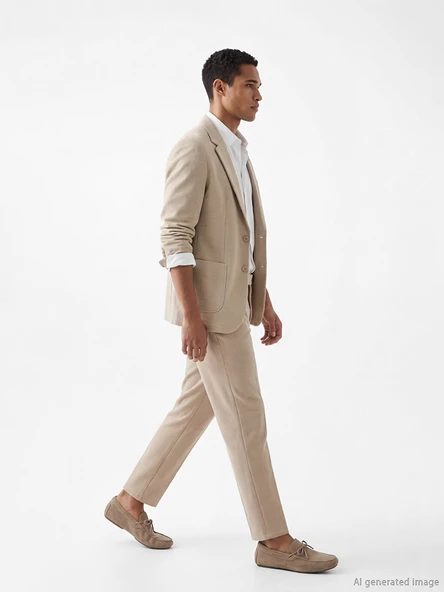 LCW Vision Bej Slim Fit Erkek Pantolon ürün görseli 1