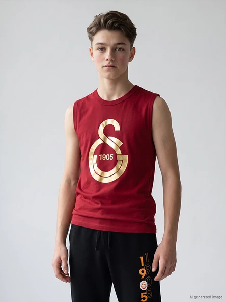 LCW Kids Kırmızı Galatasaray Baskılı Erkek Çocuk Atlet ürün görseli 1