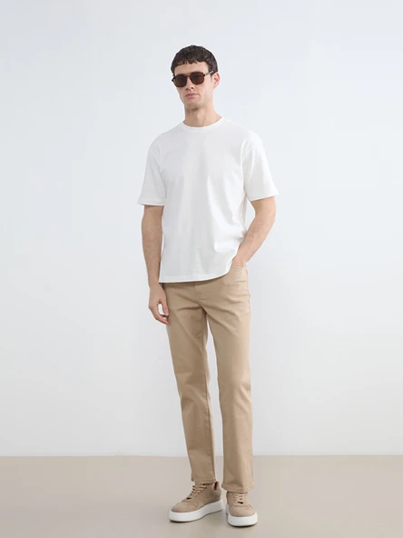 LCW Vision Bej Standart Kalıp Gabardin Erkek Pantolon ürün görseli 1