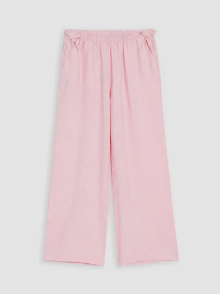 LCW Kids Pembe Geniş Paça Kız Çocuk Pantolon ürün görseli 1
