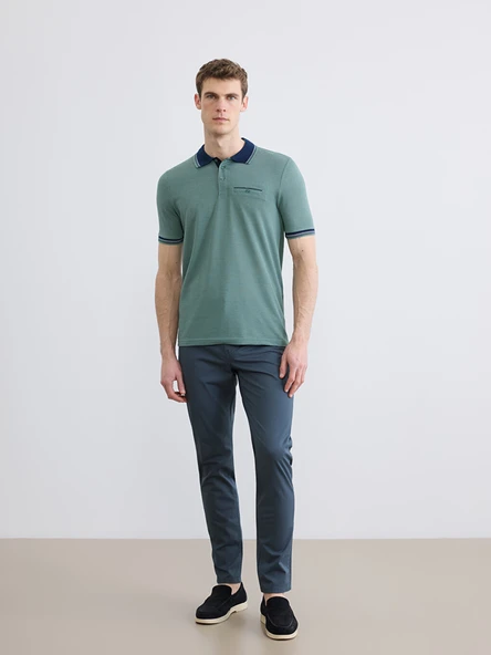 LCWAIKIKI Classic Antrasit Dar Kalıp Gabardin Erkek Chino Pantolon ürün görseli 1