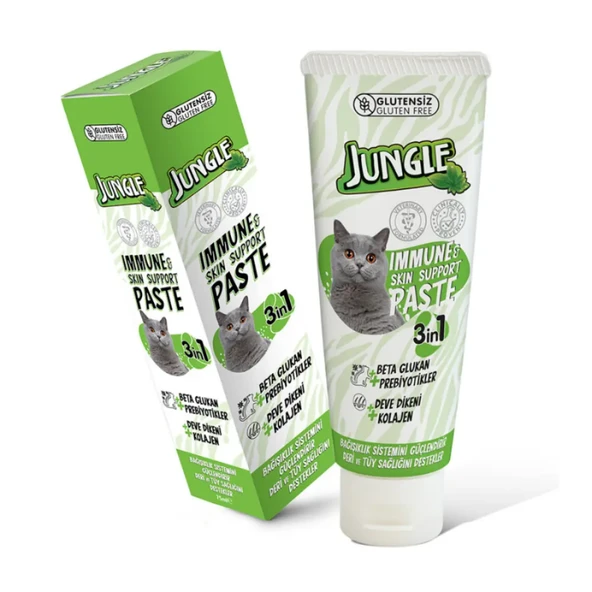 Jungle Bağışıklık & Tüy ve Deri Desteği Kedi Macunu ürün görseli 1