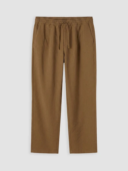 LCW Vision Sarı Regular Fit Erkek Pileli Pantolon ürün görseli 1