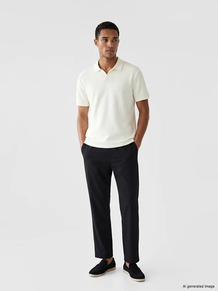 LCW Vision Siyah Regular Fit Erkek Pantolon ürün görseli 1