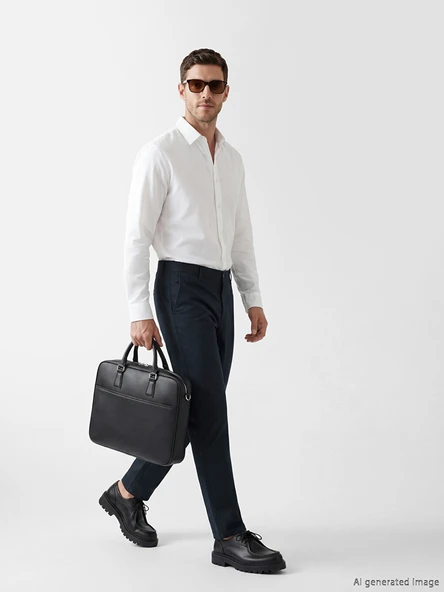 LCWAIKIKI Classic Lacivert Dar Kalıp Erkek Chino Pantolon ürün görseli 1