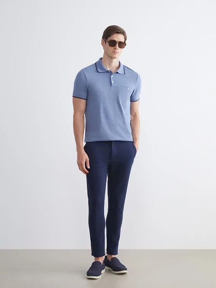 LCWAIKIKI Classic Lacivert Dar Kalıp Erkek Chino Pantolon ürün görseli 1