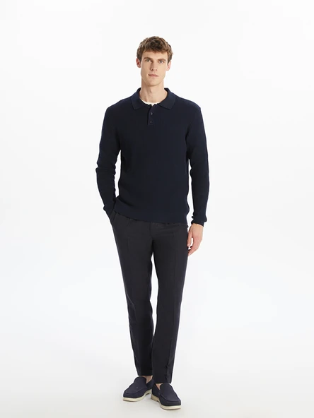 LCW Vision Lacivert Standart Kalıp Gabardin Erkek Pantolon ürün görseli 1