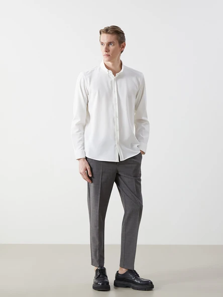 LCW Vision Gri Slim Fit Erkek Pantolon ürün görseli 1