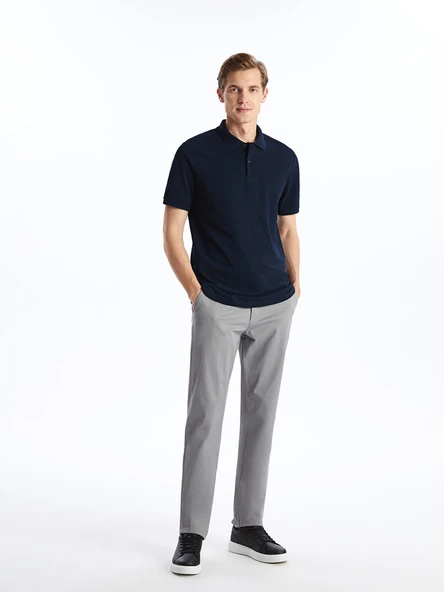 LCWAIKIKI Classic Gri Standart Kalıp Erkek Chino Pantolon ürün görseli 1