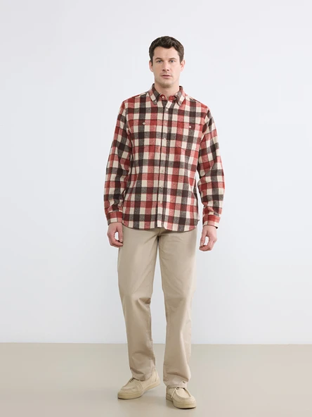 LCWAIKIKI Classic Bej Loose Fit Erkek Chino Pantolon ürün görseli 1