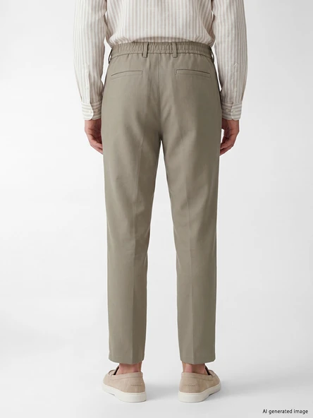 LCW Vision Bej Regular Fit Erkek Pantolon - Resim 4