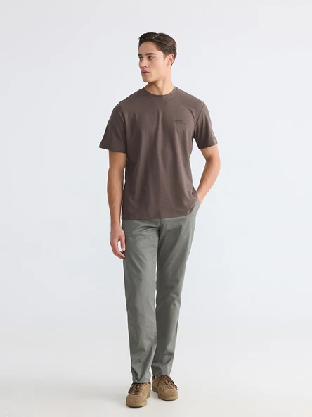 LCWAIKIKI Classic Haki Regular Fit Erkek Chino Pantolon ürün görseli 1