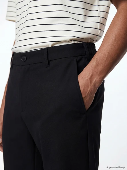 LCW Vision Siyah Regular Fit Erkek Pantolon - Resim 3