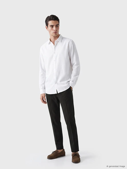 LCWAIKIKI Classic Kahverengi Regular Fit Erkek Chino Pantolon ürün görseli 1