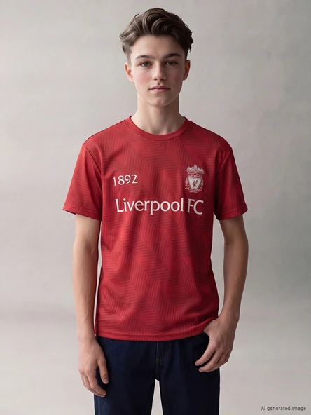 LCW Kids Kırmızı Liverpool Baskılı Erkek Çocuk Tişört ürün görseli 1