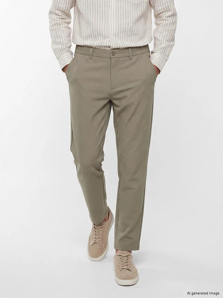 LCW Vision Bej Regular Fit Erkek Pantolon ürün görseli 1