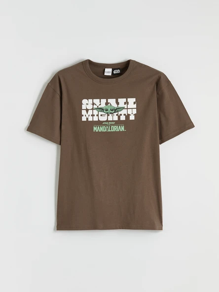 LCW Kids Kahverengi The Mandalorian Baskılı Erkek Çocuk Tişört ürün görseli 1