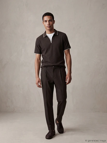 LCWAIKIKI Classic Kahverengi Regular Fit Erkek Chino Pantolon ürün görseli 1