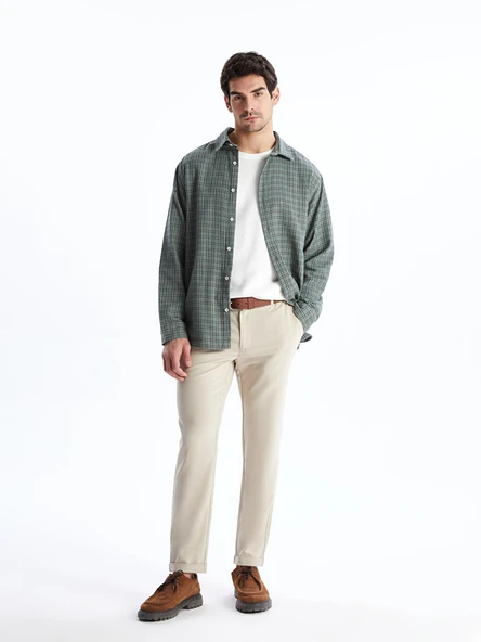 LCW Vision Bej Slim Fit Erkek Pantolon ürün görseli 1