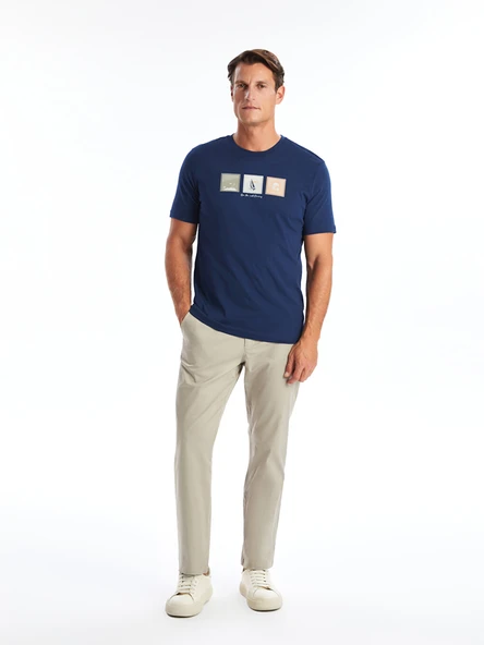 LCWAIKIKI Classic Bej Standart Kalıp Erkek Chino Pantolon ürün görseli 1