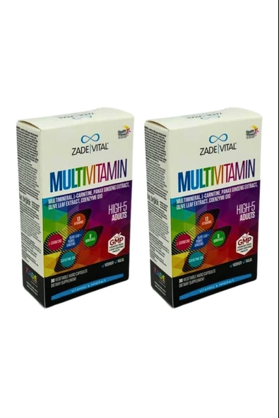 Zade Vital Multivitamin 30 Kapsül 2 Adet ürün görseli 1