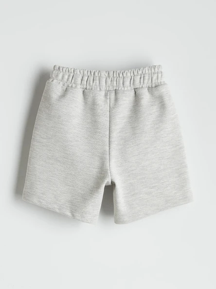 LCW Kids Gri Beli Lastikli Basic Erkek Çocuk Şort - Resim 4