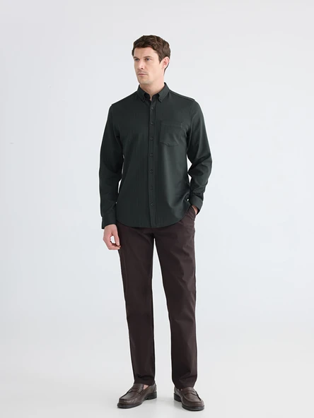 LCWAIKIKI Classic Kahverengi Standart Kalıp Erkek Chino Pantolon ürün görseli 1