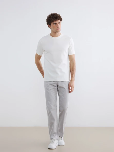 LCWAIKIKI Classic Gri Regular Fit Gabardin Erkek Chino Pantolon ürün görseli 1