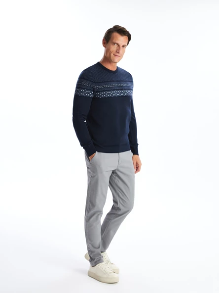 LCWAIKIKI Classic Gri Dar Kalıp Erkek Chino Pantolon ürün görseli 1
