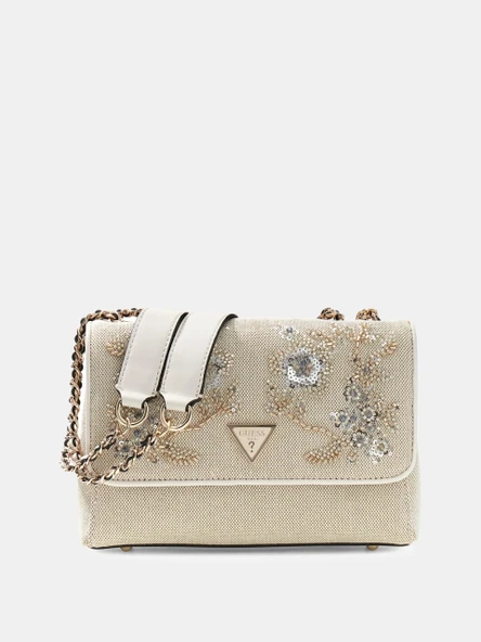 Guess Giully II 2 Bölmeli Dönüştürülebilir Kapaklı Kadın Çok Renkli Omuz Çantası HWAE9673200-FLT ürün görseli 1