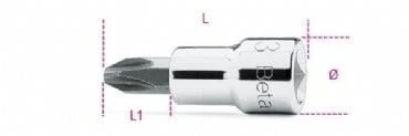 Beta 910PH 3/8'' Lokmalı Yıldız Tornavida PH3 ürün görseli 1