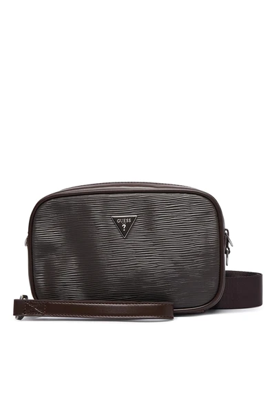 Guess Milano Küçük Erkek Kahverengi Çapraz Çanta HMMIPWP6350-DKB ürün görseli 1