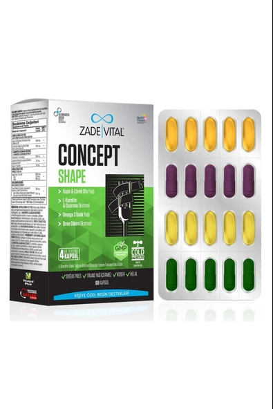 Zade Vital Concept Shape 60 Kapsül ürün görseli 1