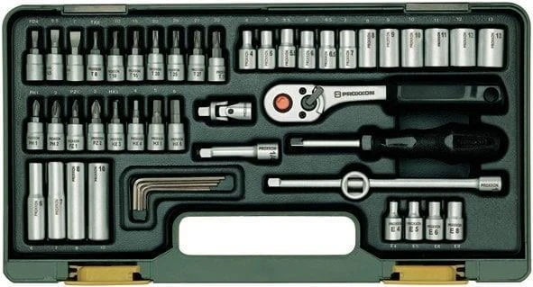 Proxxon 230280 Cırcırlı Kollu 50 Parçalı Lokma ve Bits Takımı 1/4'' ürün görseli 1