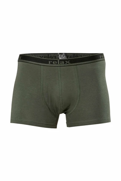 Relax Pamuklu Esnek Erkek Boxer Haki - 1268A ürün görseli 1