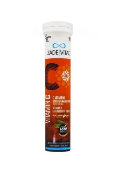 Zade Vital Vitamin C 20 Efervesan Tablet ürün görseli 1