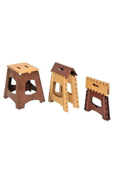 Büyük Boy Katlanabilir Plastik Tabure - Katlanır Tabure 23x27x36 cm ürün görseli 1