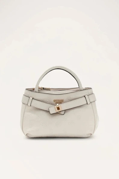 Guess Ella Logolu Küçük Kadın Ekru El Çantası HWPD9746760-STL ürün görseli 1