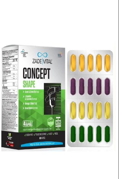 Zade Vital Concept Shape 60 Kapsül ürün görseli 1