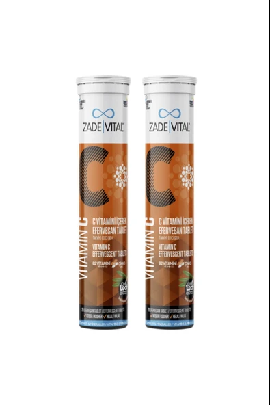 Zade Vital Vitamin C 20 Efervesan Tablet 2 Adet ürün görseli 1