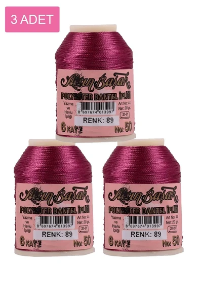3 Adet Altınbaşak Oya ve Dantel İpi 20 gr - Royaleks - No: 089 ürün görseli 1