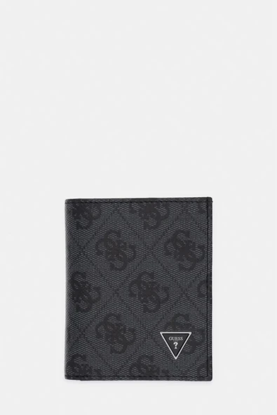 Guess Milano Üç Katlı Küçük Erkek Siyah Cüzdan SMVELELEA04-BLA ürün görseli 1