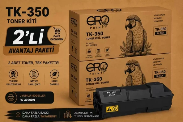 Kyocera FS-3540mfp Muadil Toner - 2'li Avantaj Paket ürün görseli 1