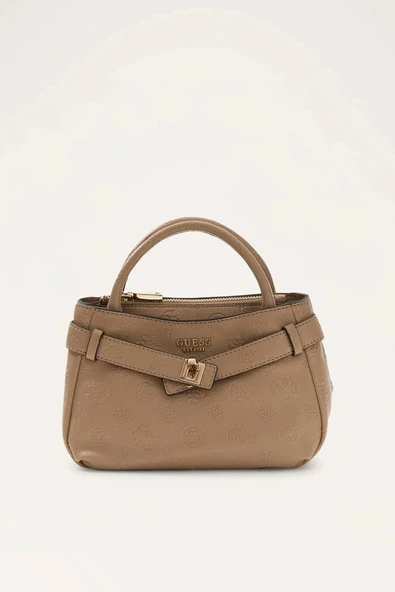 Guess Ella Logolu Küçük Kadın Bej El Çantası HWPD9746760-BIO ürün görseli 1