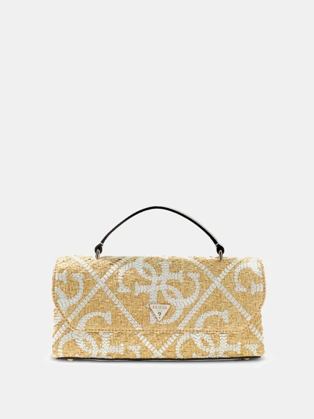 Guess Kirsten Üstten Saplı Kapaklı Kadın Beyaz El Çantası HWWL9743200-NRI ürün görseli 1