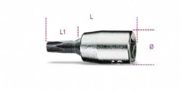 Beta 900TX 1/4'' Torx Allenli Lokma T15 ürün görseli 1