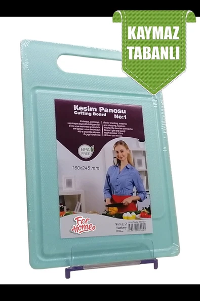 Kesme Tahtası Kaydırmaz Plastik Kesme Sunum Tahtası Pratik Kesim Panosu 160x245 Mm Royaleks-FR-107 ürün görseli 1
