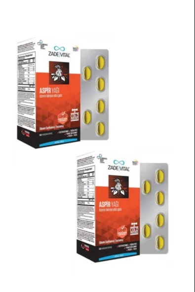 Zade Vital Aspir Yağı 600 mg 60 Kapsül 2 Adet ürün görseli 1