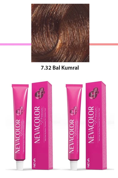 2 li Set Premium 7.32 Bal Kumral - Kalıcı Krem Saç Boyası 2 X 50 g Tüp ürün görseli 1
